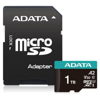 Adata MEMORY MICRO SDXC 1TB W/AD./AUSDX1TUI3V30SA2-RA1 ADATA