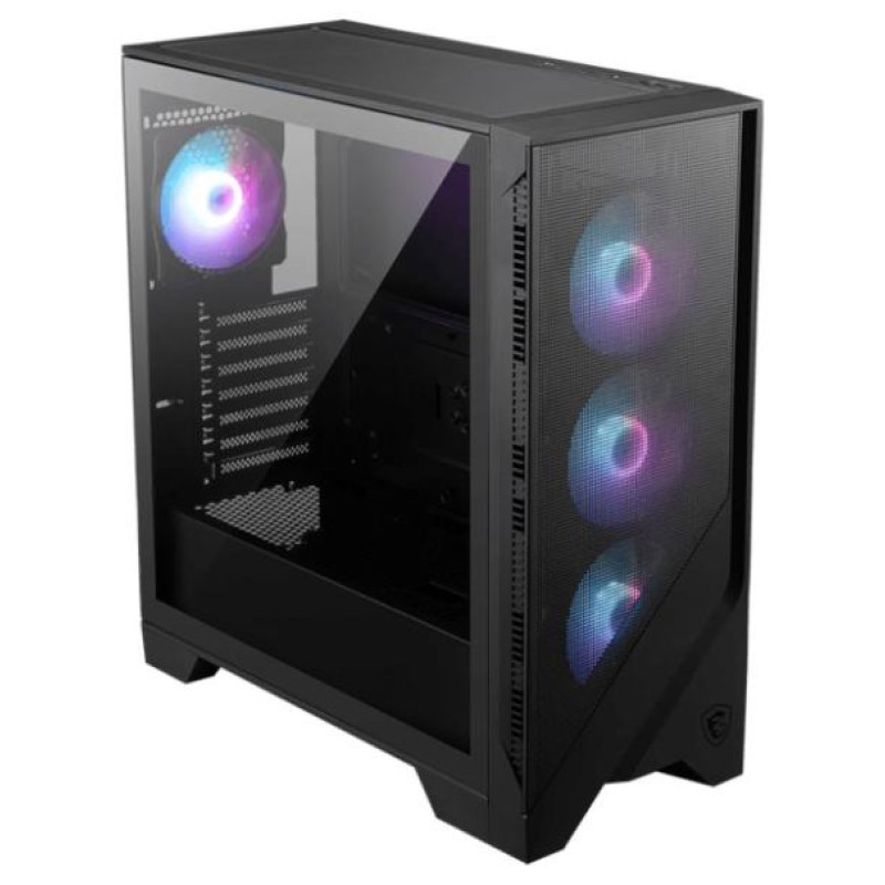 MSI Case|MSI|MAG FORGE 321R AIRFLOW|MidiTower|Case product features Transparent panel|ATX|MicroATX|MiniITX|Colour Black|MAGFORGE321RAIRFLOW