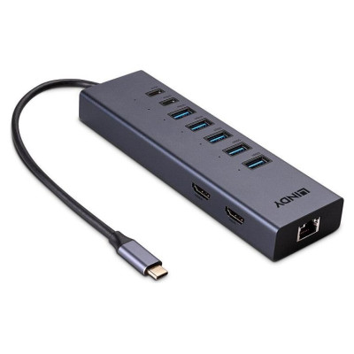 Lindy I/O DOCKING STATION USB-C/DST-MINI DUO 43373 LINDY