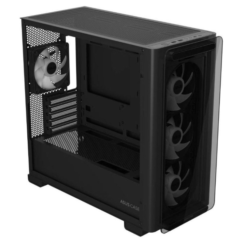 Asus Case|ASUS|A23 PLUS|MidiTower|Case product features Transparent panel|MicroATX|MiniITX|Colour Black|A23PLUSTG/ARGBBLACK