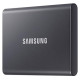 Samsung External SSD|SAMSUNG|T7|1TB|USB 3.2|Write speed 1000 MBytes/sec|Read speed 1050 MBytes/sec|MU-PC1T0T/WW