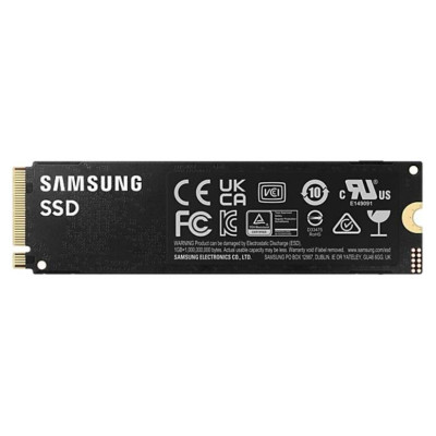 Samsung SSD|SAMSUNG|990 PRO|1TB|M.2|PCIE|NVMe|MLC|Write speed 6900 MBytes/sec|Read speed 7450 MBytes/sec|2.3mm|TBW 600 TB|MTBF 1500000 hours|MZ-V9P1T0BW