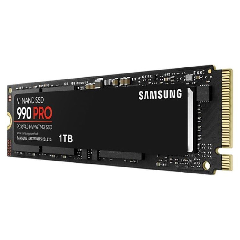 Samsung SSD|SAMSUNG|990 PRO|1TB|M.2|PCIE|NVMe|MLC|Write speed 6900 MBytes/sec|Read speed 7450 MBytes/sec|2.3mm|TBW 600 TB|MTBF 1500000 hours|MZ-V9P1T0BW