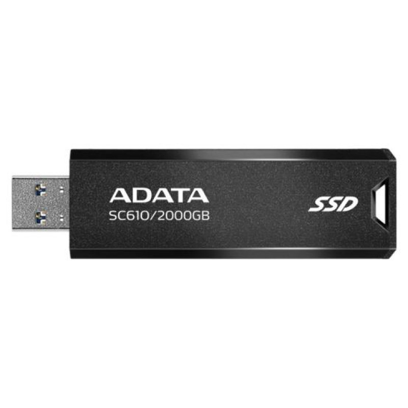 Adata External SSD|ADATA|SC610|2TB|USB 3.2|Write speed 500 MBytes/sec|Read speed 550 MBytes/sec|SC610-2000G-CBK/RD