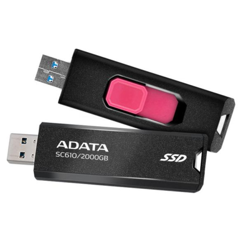 Adata External SSD|ADATA|SC610|2TB|USB 3.2|Write speed 500 MBytes/sec|Read speed 550 MBytes/sec|SC610-2000G-CBK/RD