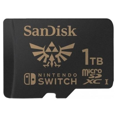 Sandisk Nintendo MicroSDXC UHS-I card for Nintendo Switch, Zelda Edition- 1TB, Up to 100MB/s read up to 90MB/s write