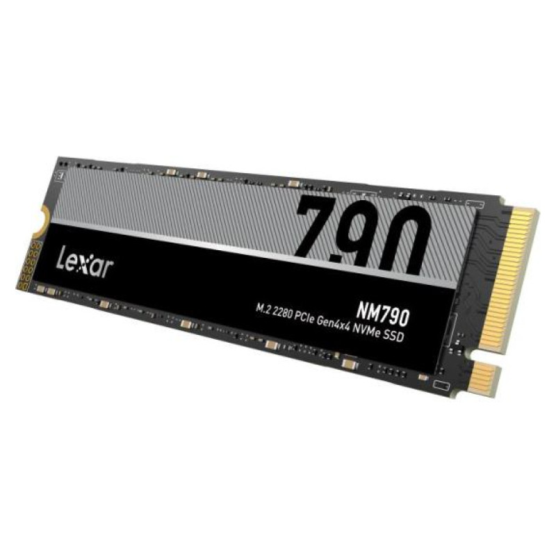 Lexar SSD|LEXAR|NM790|2TB|M.2|PCIe Gen4|NVMe|Write speed 6500 MBytes/sec|Read speed 7400 MBytes/sec|2.45mm|TBW 1500 TB|MTBF 1500000 hours|LNM790X002T-RNNNG