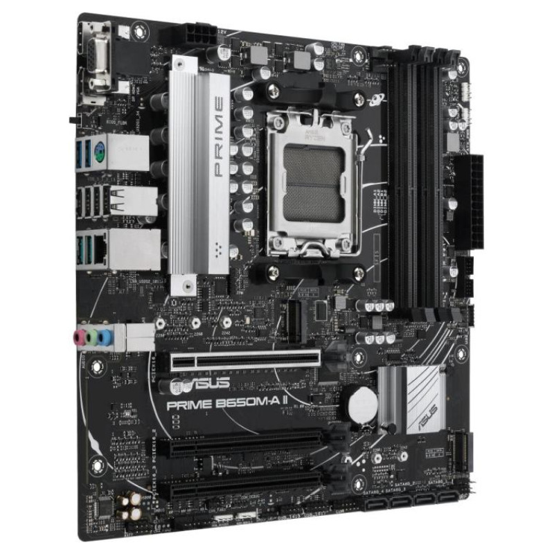 Asus Mainboard|ASUS|AMD B650|SAM5|Micro-ATX|Memory DDR5|Memory slots 4|2xPCI-Express 4.0 16x|2xM.2|1xVGA|1xHDMI|1xDisplayPort|4xUSB 2.0|4xUSB 3.2|1xPS/2|1xRJ45|3xAudio port|PRIMEB650M-AII-CSM