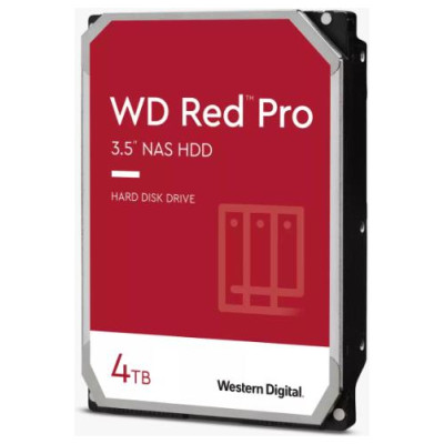 Western Digital HDD|WESTERN DIGITAL|Red Pro|4TB|SATA 3.0|256 MB|7200 rpm|3,5"|WD4005FFBX