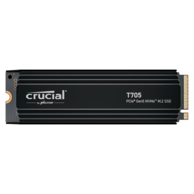 Crucial SSD|CRUCIAL|T705|1TB|M.2|PCIe Gen5|NVMe|Write speed 10200 MBytes/sec|Read speed 13600 MBytes/sec|TBW 600 TB|CT1000T705SSD5