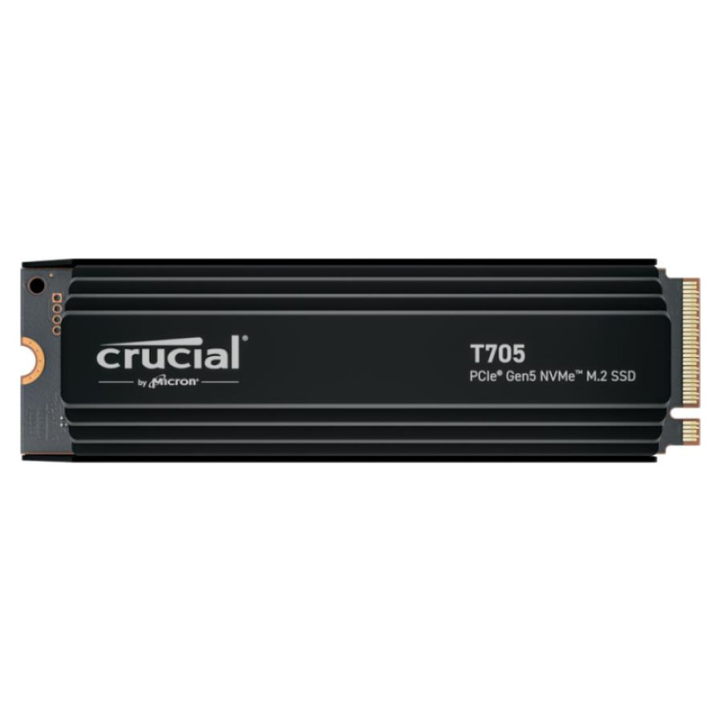 Crucial SSD|CRUCIAL|T705|1TB|M.2|PCIe Gen5|NVMe|Write speed 10200 MBytes/sec|Read speed 13600 MBytes/sec|TBW 600 TB|CT1000T705SSD5