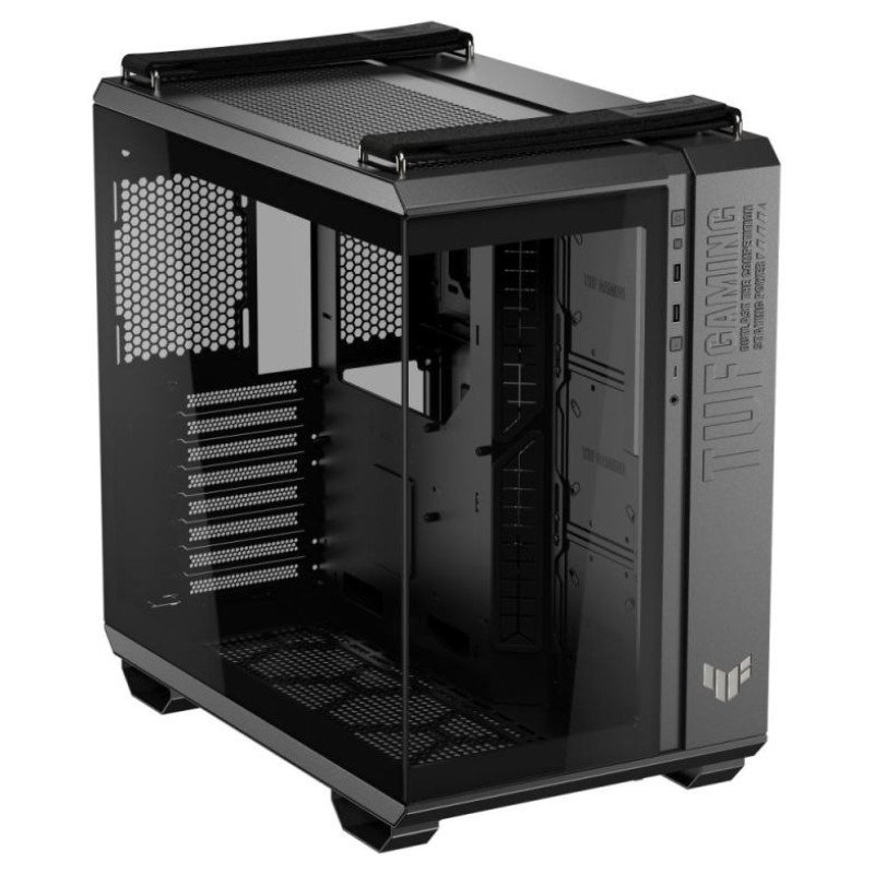Asus Case|ASUS|TUF Gaming GT502 Horizon|MidiTower|Case product features Transparent panel|Not included|ATX|MicroATX|MiniITX|Colour Black|TUFGAMINGGT502HORIZON