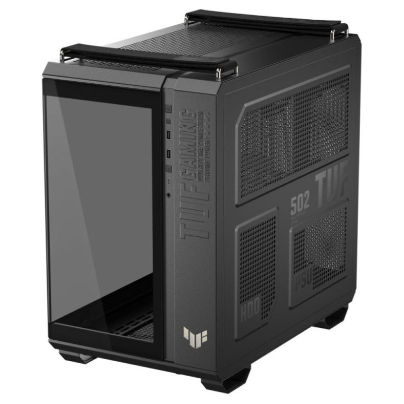 Asus Case|ASUS|TUF Gaming GT502 Horizon|MidiTower|Case product features Transparent panel|Not included|ATX|MicroATX|MiniITX|Colour Black|TUFGAMINGGT502HORIZON