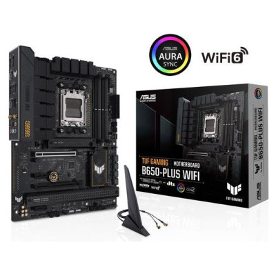 Asus Mainboard|ASUS|AMD B650|SAM5|ATX|Memory DDR5|Memory slots 4|2xPCI-Express 4.0 1x|2xPCI-Express 4.0 16x|3xM.2|1xHDMI|1xDisplayPort|4xUSB 2.0|2xUSB 3.2|2xUSB-C|1xRJ45|5xAudio port|TUFGAMINGB650-PLUSWIFI