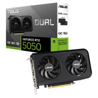 Asus Graphics Card|ASUS|NVIDIA GeForce RTX 5050|8 GB|GDDR6|128 bit|PCIE 5.0 16x|Dual Slot Fansink|DUAL-RTX5050-O8G