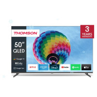 Thomson TV Set|THOMSON|50"|4K/Smart|QLED|3840x2160|Wireless LAN|Bluetooth|Google TV|Black|50QG4S14