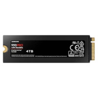 Samsung SSD|SAMSUNG|990 PRO with Heatsink|4TB|M.2|PCIe Gen4|NVMe|TLC|Write speed 6900 MBytes/sec|Read speed 7450 MBytes/sec|TBW 2400 TB|MTBF 1500000 hours|MZ-V9P4T0CW