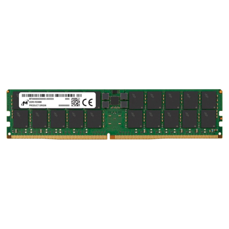 Micron Server Memory Module|MICRON|DDR5|128GB|RDIMM|5600 MHz|CL 46|1.1 V|MTC40F2047S1RC56BR