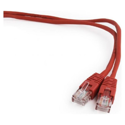 Gembird PATCH CABLE CAT5E UTP 0.5M/RED PP12-0.5M/R GEMBIRD