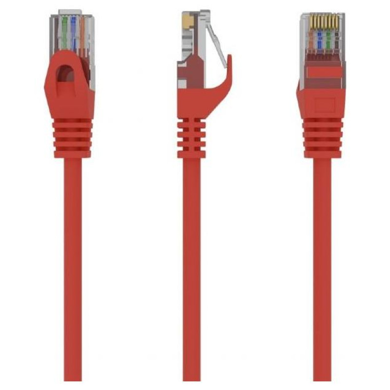 Gembird PATCH CABLE CAT6 UTP 0.5M/RED PP6U-0.5M/R GEMBIRD