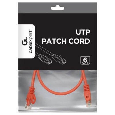 Gembird PATCH CABLE CAT6 UTP 0.5M/RED PP6U-0.5M/R GEMBIRD