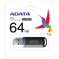 Adata MEMORY DRIVE FLASH USB2 64GB/BLACK AC906-64G-RBK A-DATA