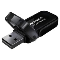 Adata MEMORY DRIVE FLASH USB2 64GB/BLACK AUV240-64G-RBK ADATA