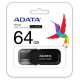 Adata MEMORY DRIVE FLASH USB2 64GB/BLACK AUV240-64G-RBK ADATA