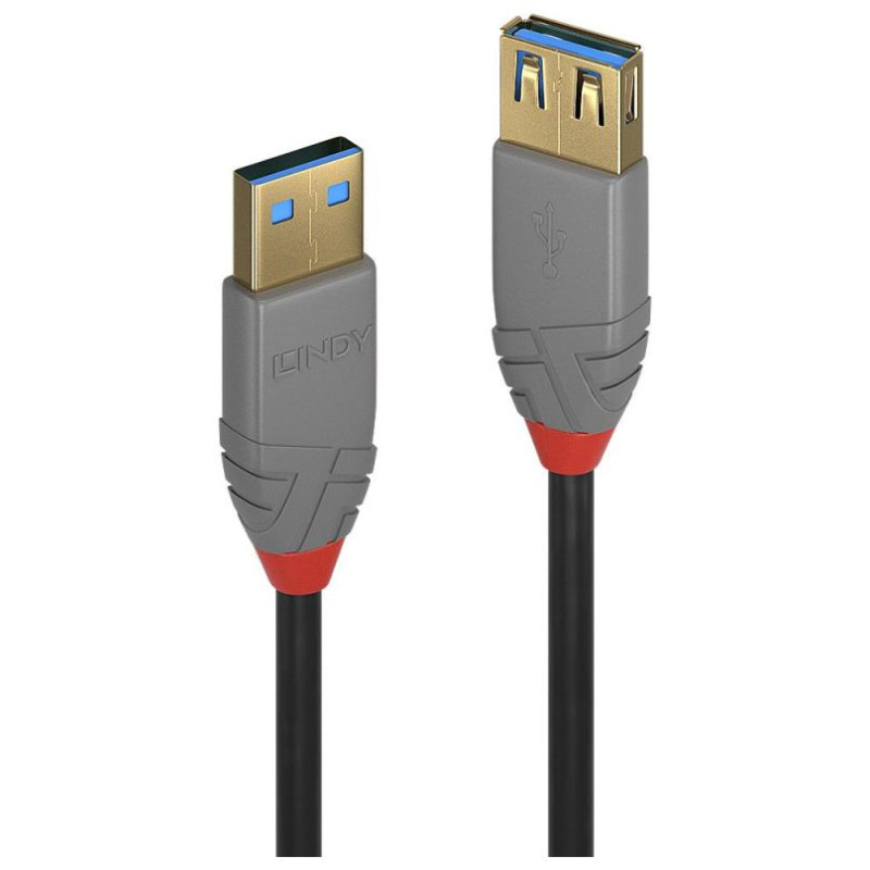Lindy CABLE USB3.2 EXTENSION 2M/ANTHRA 36762 LINDY