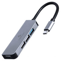Gembird I/O HUB USB-C 4PORT/UHB-CM-U3P1U2P3-01 GEMBIRD