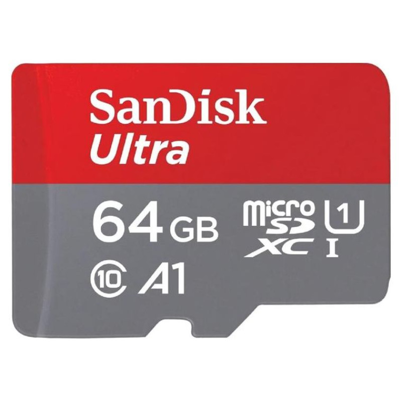 Sandisk Ultra microSDXC 64GB + SD Adapter 140MB/s A1 Class 10 UHS-I - Imaging Packaging