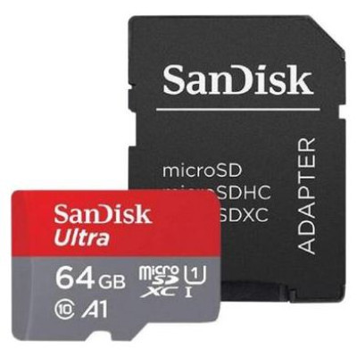 Sandisk Ultra microSDXC 64GB + SD Adapter 140MB/s A1 Class 10 UHS-I - Imaging Packaging