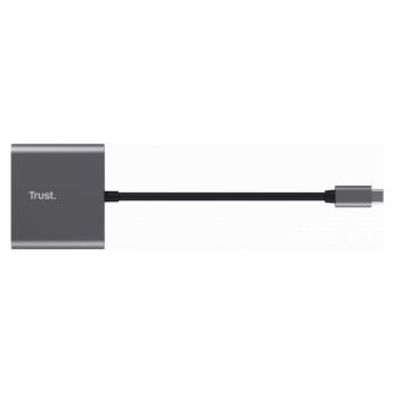 Trust Dokstacija Trust Dalyx 3-in-1 Multiport USB-C Grey