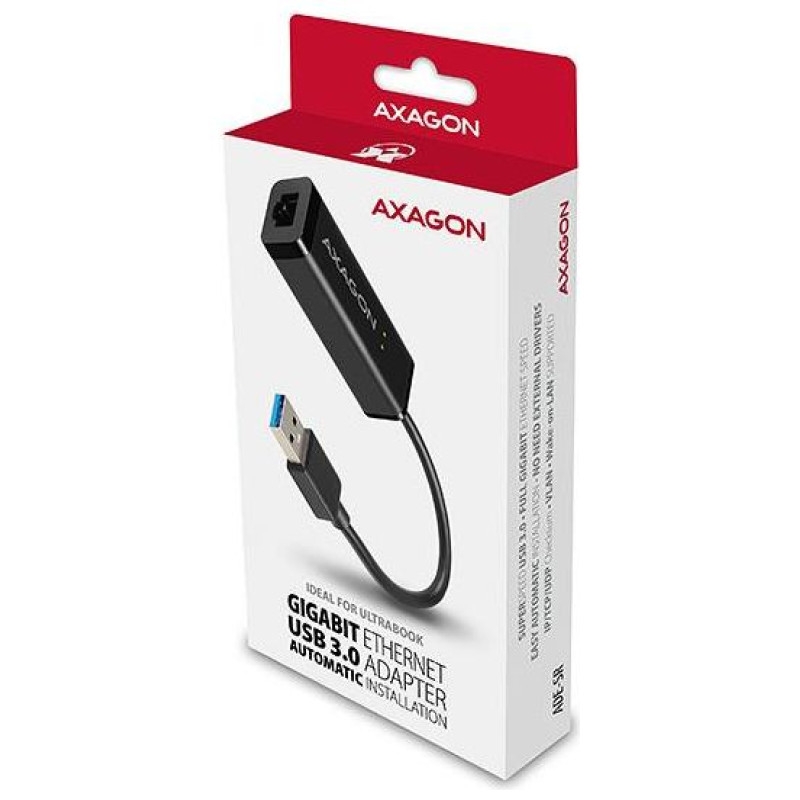 Axagon ADE-SR Type-A USB3.0 - Gigabit Ethernet 10/100/1000 Adapter