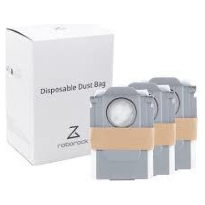 Roborock Vacuum Cleaner Accessory|ROBOROCK|Disposable Dust Bag 3-pack|White|For Q7 White+/Q7 White Max+/Q7 Black/ Q7 Black Max/S7 MaxV Black/S7 Black MaxV Ultra/S7 White Pro Ultra/S8 White Pro Ultra/S8 Black Pro Ultra/Q7 White/ Q7 White Max/S8 White+/Q8 W