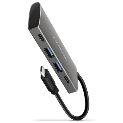 Axagon HMC-4G2 2x USB-A + 2x USB-C, USB-C 3.2 Gen 2 10Gbps hub, 13cm USB-C cable