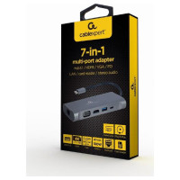 Gembird I/O ADAPTER USB-C TO HDMI/USB3/7IN1 A-CM-COMBO7-01 GEMBIRD