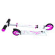 Muuwmi Aluminium Scooter skrejritenis 125 mm, balts/rozā - AU 347