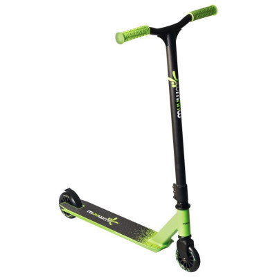 Muuwmi Stuntscooter skrejritenis 100 mm, melns/zaļ&scaron; - AU 399