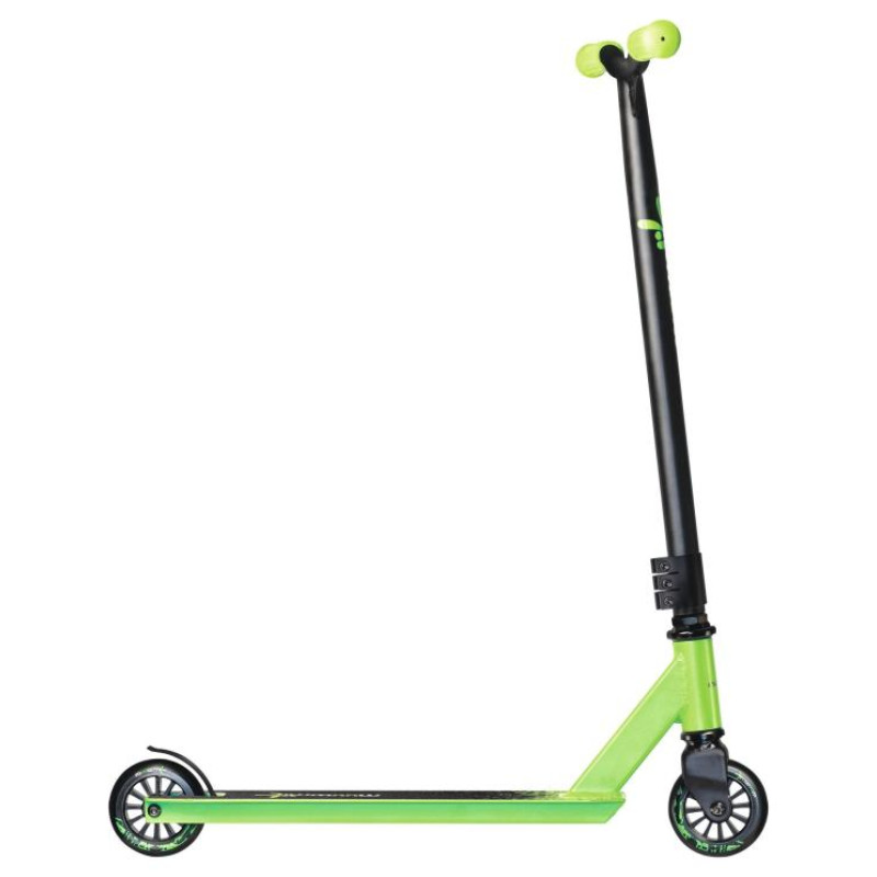 Muuwmi Stuntscooter skrejritenis 100 mm, melns/zaļ&scaron; - AU 399