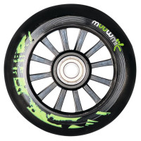 Muuwmi Stuntscooter skrejritenis 100 mm, melns/zaļš - AU 399
