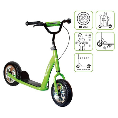 Muuwmi Scooter skrejritenis Sunny 10", zaļ&scaron; - AU 590