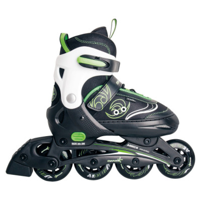 Muuwmi bērnu skrituļslidas, izm. 37-40, zaļ&scaron;/balts - AU 427AU