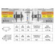 Electriclight 32-52" TV stiprinājums pie sienas 45kg,15° regulējams slīpums, melns - KB-01-54