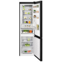 Electrolux ledusskapis ar saldētavu apakšā, 201 cm, melns - LNT7ME36K2