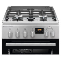Electrolux gāzes plīts ar elektrisko cepeškrāsni SteamBake, nerūsoša tērauda, 50cm - LKK560222X