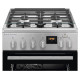 Electrolux gāzes plīts ar elektrisko cepeškrāsni SteamBake, nerūsoša tērauda, 50cm - LKK560222X