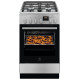 Electrolux gāzes plīts ar elektrisko cepeškrāsni SteamBake, nerūsoša tērauda, 50cm - LKK560222X