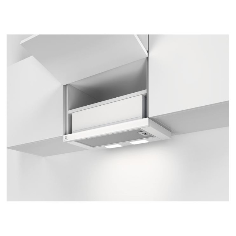 Electrolux izvelkams tvaika nosūcējs, 60 cm, balts - LFP326FW