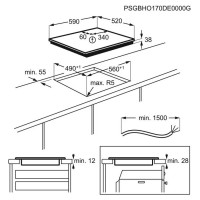 Electrolux keramiskā plīts virsma - EHF6232FOK